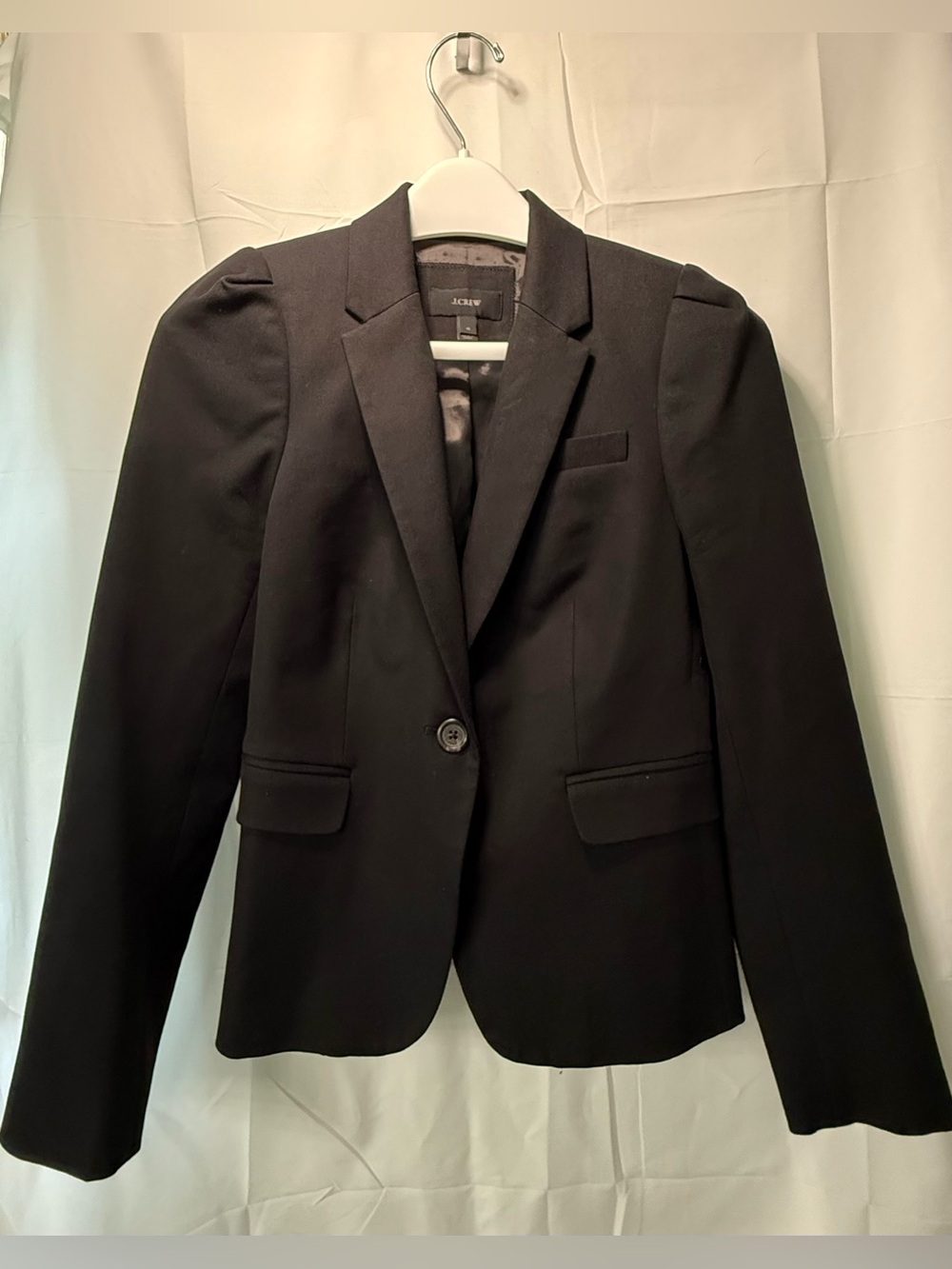 J. Crew Black Single-Button Tailored Blazer